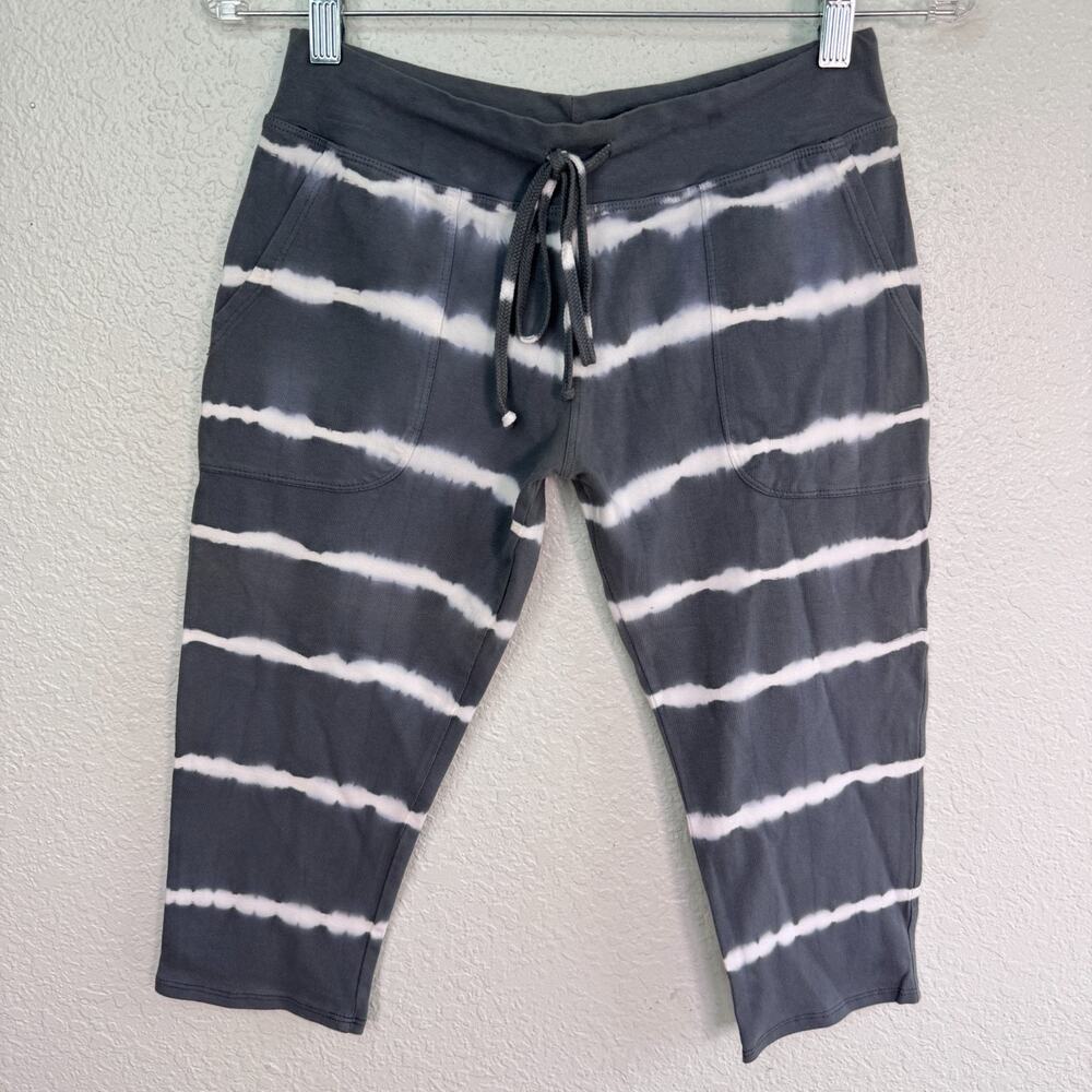 Hard Tail Forever Y2K Yoga Pants Womens Medium Tie Dye Crop Capri Cotton Blend